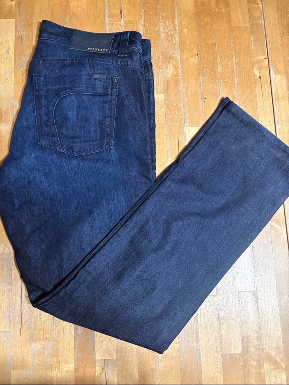 Fidelity Impala Slim Straight Jeans in Dark Blue